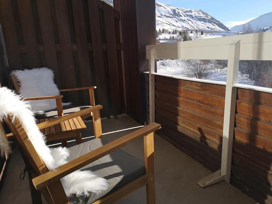 Au Pied Des Pistes Avec Parking Entierement Renove Apartman Huez Kültér fotó